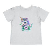 Too Cute Unicorn Toddler Short Sleeve Tee