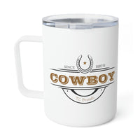 Cowboy Since Birth Insulated Coffee Mug, 10oz