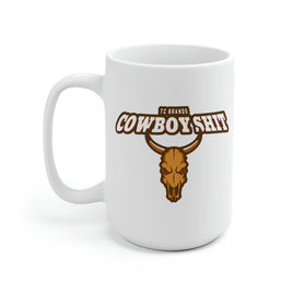 Cowboy Shit White Ceramic Mug