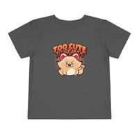 Too Cute Animal Toddler Short Sleeve Tee