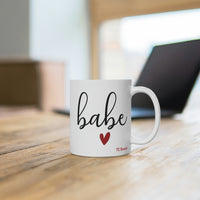 Babe Heart White Ceramic Mug