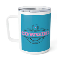 Cowgirl Since Birth Insulated Coffee Mug, 10oz