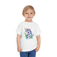 Too Cute Unicorn Toddler Short Sleeve Tee