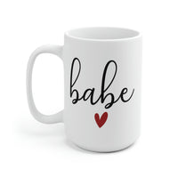 Babe Heart White Ceramic Mug