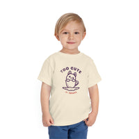 Too Cute Icon Toddler Short Sleeve Tee