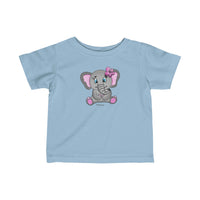 Cute Elephant Infant Fine Jersey Tee