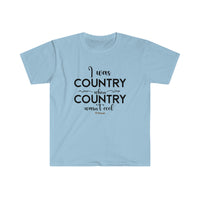 I was Country Unisex Softstyle T-Shirt