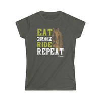 Eat Sleep Ride Repeat Women's Softstyle Tee