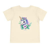 Too Cute Unicorn Toddler Short Sleeve Tee