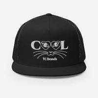 Cool Cat Flat Bill Mesh Cap