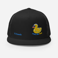 What the Duck Flat Bill Mesh Cap