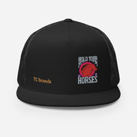 Hold Your Horses Flat Bill Mesh Cap