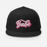 Babe Flat Bill Mesh Cap