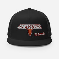 Cowboy Shit Flat Bill Mesh Cap