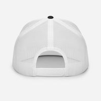 Tractor Heartbeat White Flat Bill Mesh Cap