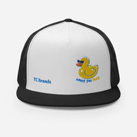 What the Duck Flat Bill Mesh Cap