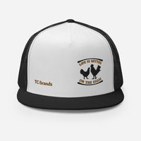 Life is Better on the farm Flat Bill Mesh Cap