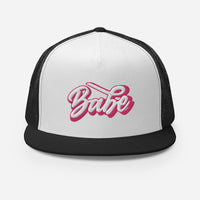 Babe Flat Bill Mesh Cap