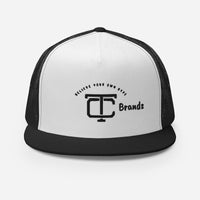 TC Brands Black Icon Flat Bill Mesh Cap