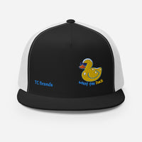 What the Duck Flat Bill Mesh Cap