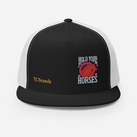 Hold Your Horses Flat Bill Mesh Cap