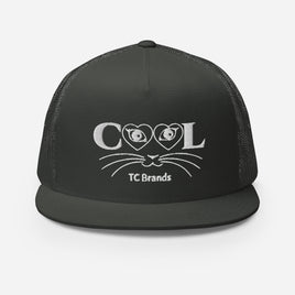 Cool Cat Flat Bill Mesh Cap