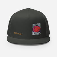 Hold Your Horses Flat Bill Mesh Cap