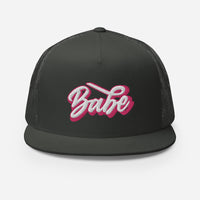 Babe Flat Bill Mesh Cap