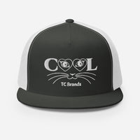 Cool Cat Flat Bill Mesh Cap