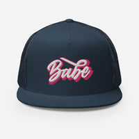 Babe Flat Bill Mesh Cap