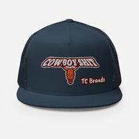 Cowboy Shit Flat Bill Mesh Cap