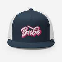 Babe Flat Bill Mesh Cap