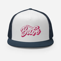 Babe Flat Bill Mesh Cap