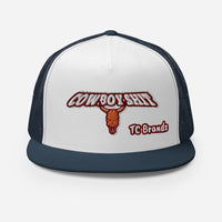 Cowboy Shit Flat Bill Mesh Cap