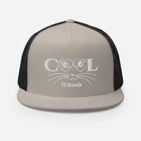 Cool Cat Flat Bill Mesh Cap