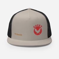 Cocky Flat Bill Mesh Cap