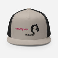 Country Girl Flat Bill Mesh Cap