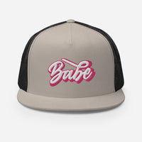 Babe Flat Bill Mesh Cap