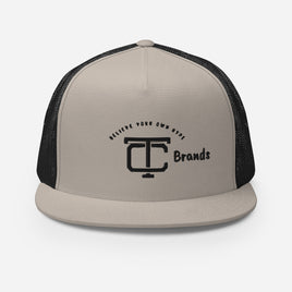 TC Brands Black Icon Flat Bill Mesh Cap