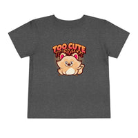 Too Cute Animal Toddler Short Sleeve Tee