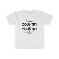 I was Country Unisex Softstyle T-Shirt