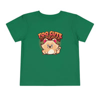 Too Cute Animal Toddler Short Sleeve Tee