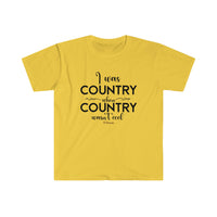 I was Country Unisex Softstyle T-Shirt