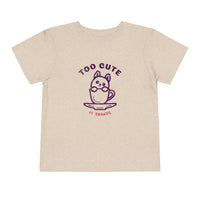 Too Cute Icon Toddler Short Sleeve Tee