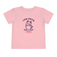 Too Cute Icon Toddler Short Sleeve Tee