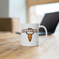 Cowboy Shit White Ceramic Mug