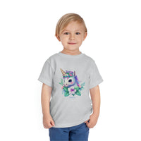 Too Cute Unicorn Toddler Short Sleeve Tee