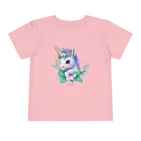 Too Cute Unicorn Toddler Short Sleeve Tee