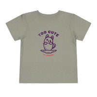 Too Cute Icon Toddler Short Sleeve Tee