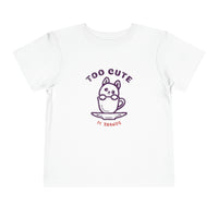 Too Cute Icon Toddler Short Sleeve Tee